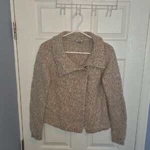 Quick Reflex Pink and Gray Knit Sweater